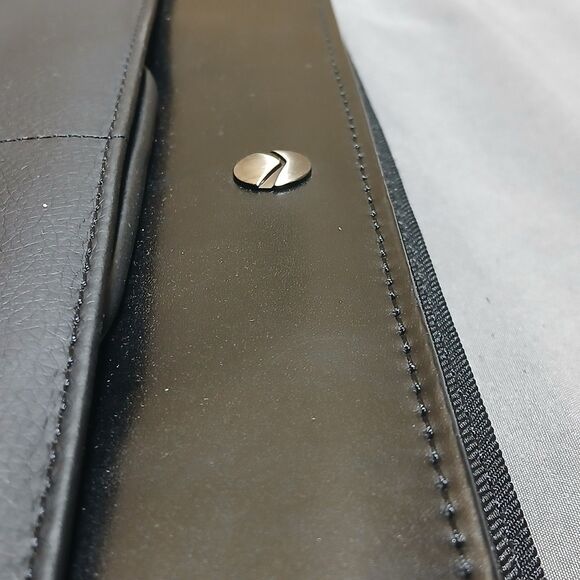 Allant iPad Case Black Full Zip Pro Folio Leather Vinyl The Milano Travel Handle - Picture 8 of 15